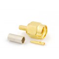 SMA male Crimp Connector for LMR100/LLC100/RG-174 RF coaxial connector